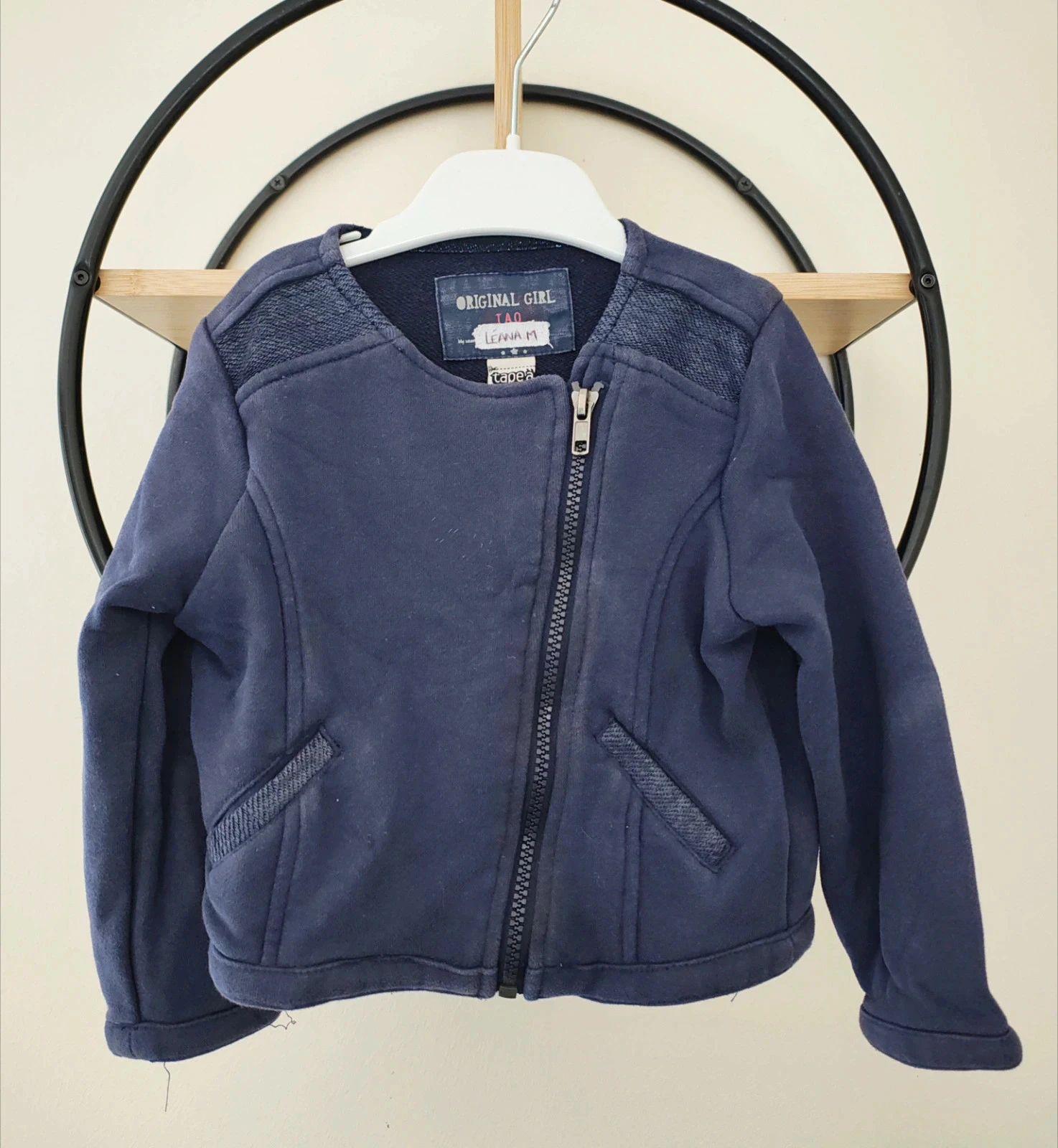 3 ans veste zippée tape a l'oeil